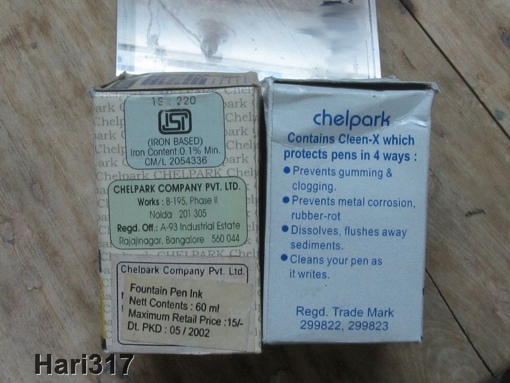 Chelpark Permanent BlueBlack Ink Reviews The Fountain Pen Network